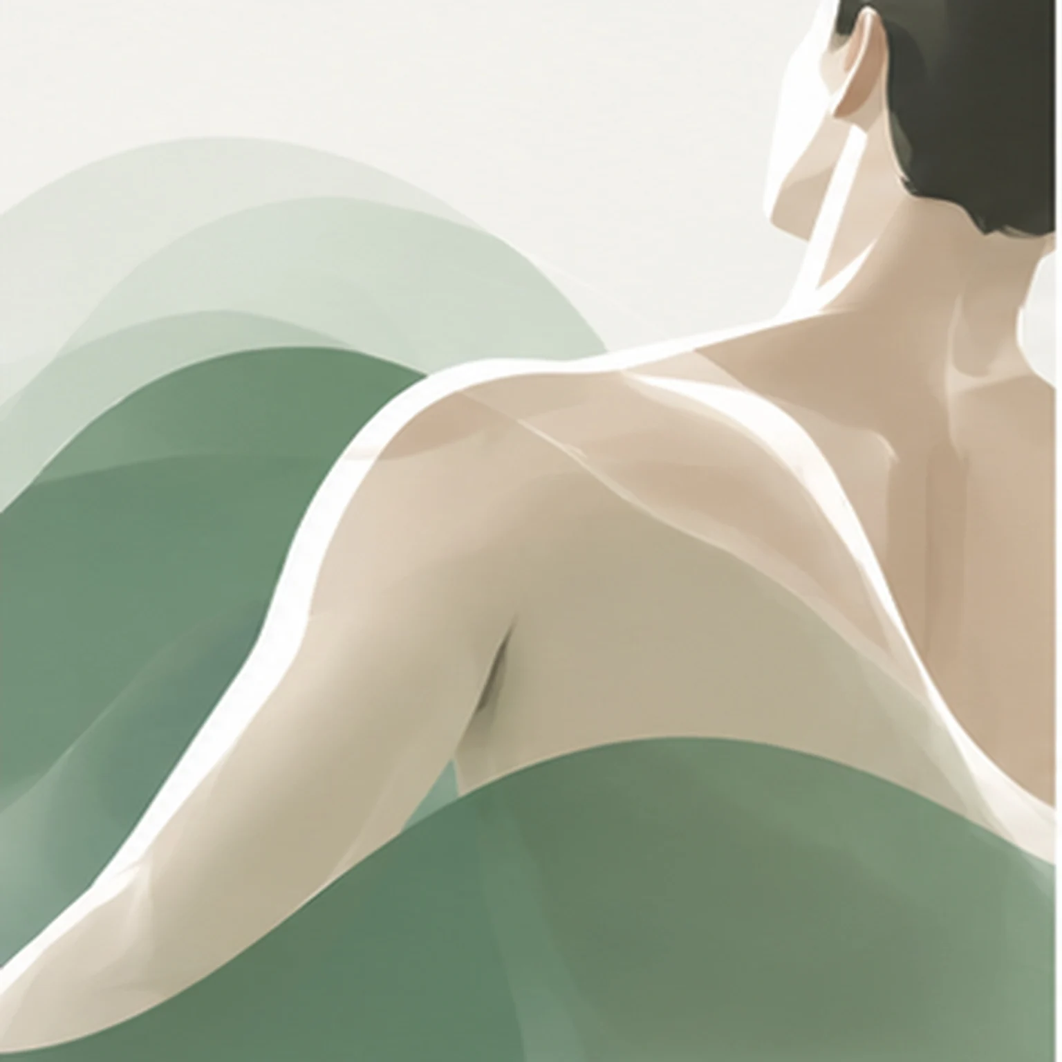 Illustrazione dedicata all'osteopatia