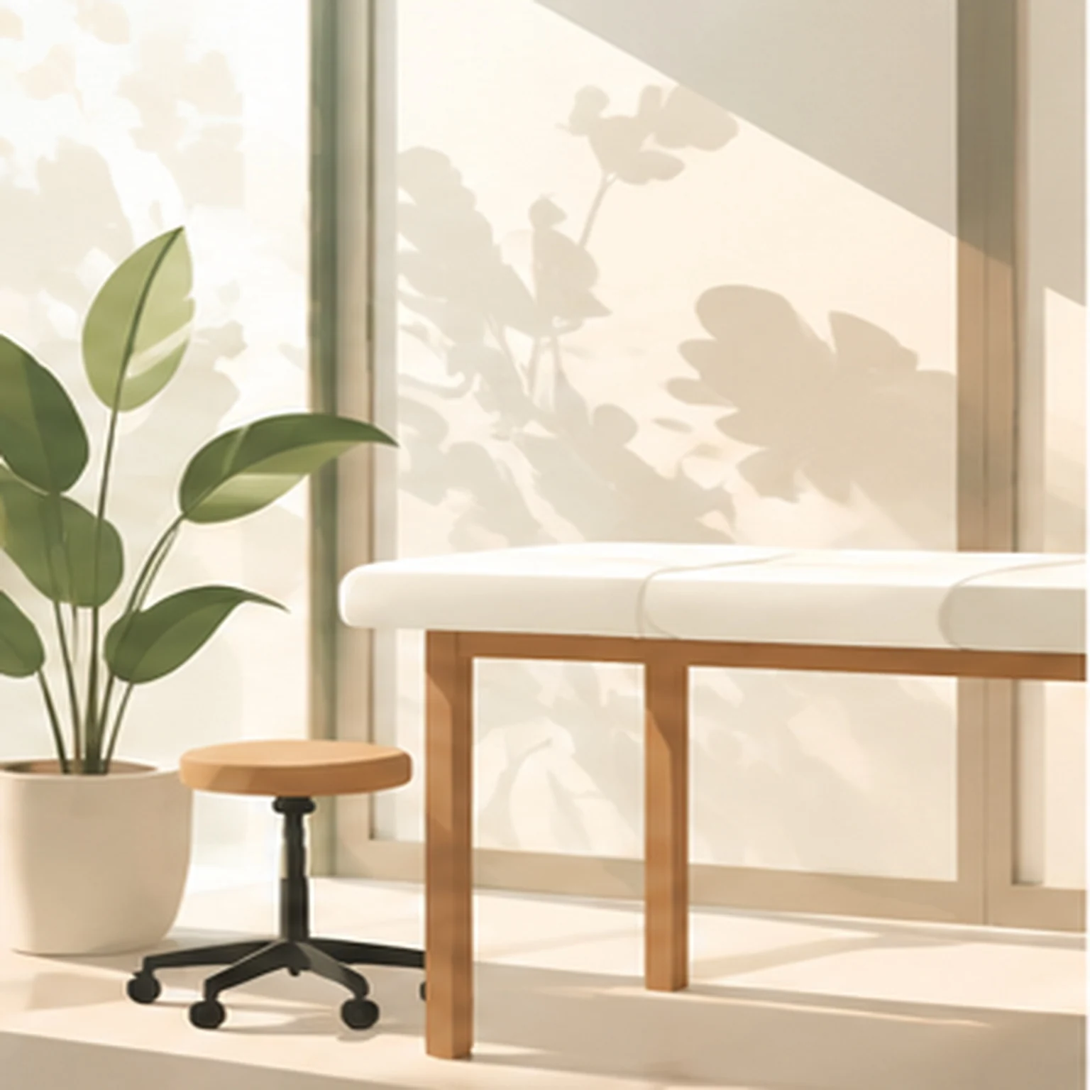 Illustrazione di uno studio osteopatico
